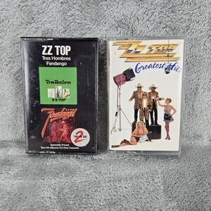 ZZ Top 2 Cassettes, Greatest Hits, Tres Hombres Fandango Double Cassette